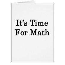 It's Time For Math Cards