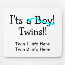 Its Twins (Boys) Mouse Mats