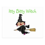 Itty Bitty Witch Tshirts and Gifts Post Cards