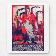 Ivan Malioutine 1920 Russian Propaganda Print Mouse Pads