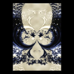 Ivory Lace Fractal Wedding invitations
