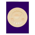 IXTHUS Christian Fish Symbol - GOLD Card