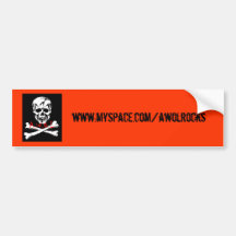 j-rogers, www.myspace.com/awolrocks bumper sticker