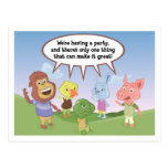 Jabloo Birthday Party Invitation Postcard
