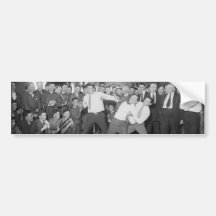 Jack Dempsey Mock Fighting Against Harry Houdini Bumper Sticker