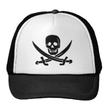 Jack Rackham-Black Trucker Hat
