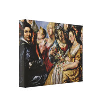 Jacob Jordaens - Family and Father-in-Law Gallery Wrap Canvas