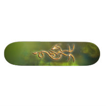 Jade Dragon Crest Skateboard