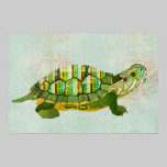 Jade Turtle Azure Art Poster posters