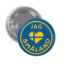 Jag älskar Småland - I love Småland Anstecknadel