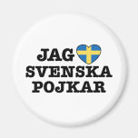 Jag Svenska Pojkar Refrigerator Magnet