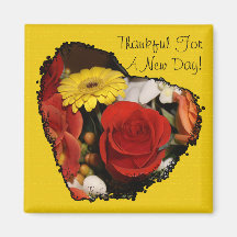 Jagged Edge Heart Bouquet Magnets