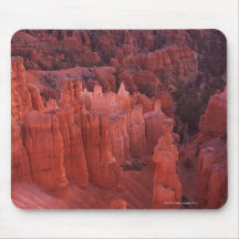 Jagged rock formations in desert mousepad
