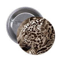 Jaguar Photo Pinback Buttons