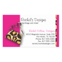 Jaguar Purse Business Card Template