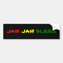 JAH JAH BLESS BUMPER STICKERS