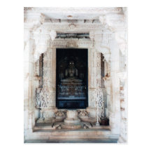 Jain buddha postcard