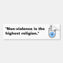 Jain Hand Bumper Sticker