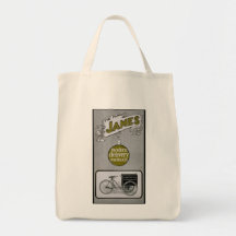 James 1913 Delivery Bicycle Advertisment Bags