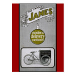 James 1913 Delivery Bicycle Advertisment postcards