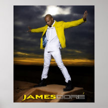 James Dore' Poster Arms Wide Yellow Jacket