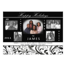James Holiday Card (B&W) Invites