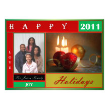 James Holiday Card Personalized Invites
