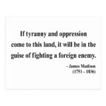 James Madison Quote 2a Postcard