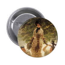 James Tissot Painting Button