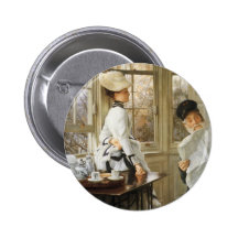 James Tissot Painting Pinback Button