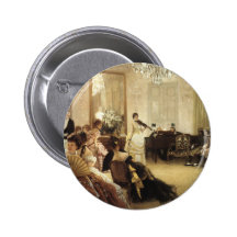 James Tissot Painting Pinback Buttons