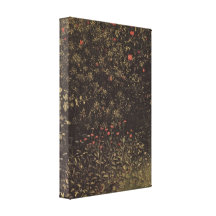 Jan Van Eyck - Flowering shrubs and plants Gallery Wrapped Canvas