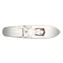 Jane Austen Girl Skateboard