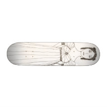Jane Austen Girl Skateboard
