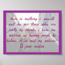 Jane Austin- True Friends Posters