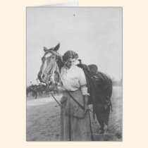 Jane Bernoudi and her horse cards