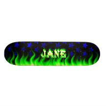 Jane green fire Skatersollie skateboard.