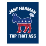 Jane Harman - tap that ass - wiretapping nsa funny Postcard
