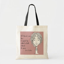 Jane quote tote canvas bag