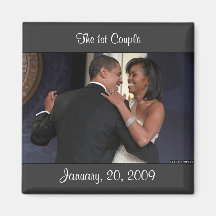 January, 20, 2009, The 1st Couple Refrigerator Magnets