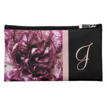 January Birth Flower Bag - Carnation Cosmetic Bag