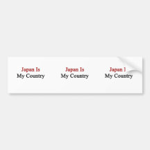 Japan Is My Country Bumper Stickers