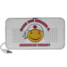 Japan smiley flag designs laptop speaker