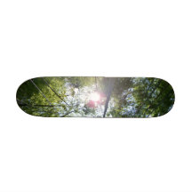 japanese bamboo forest and sun スケートボードデッキ