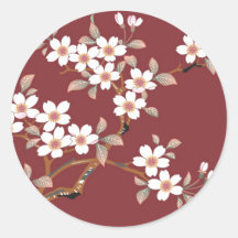 Japanese Cherry Blossoms Sticker