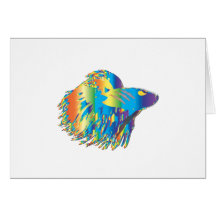 Japanese Fighting Fish Greeting Cards