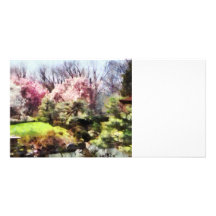 Japanese Spring Personalized Photo Card