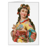 Japanese Tea Vintage Drink Ad Art Greeting Card