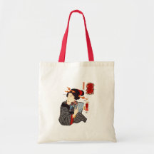 Japanese Woman Reading 2 Tote Bags