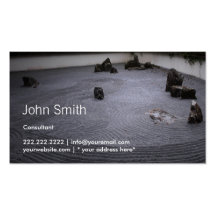 Japanese Zen Garden Consulting Business Card